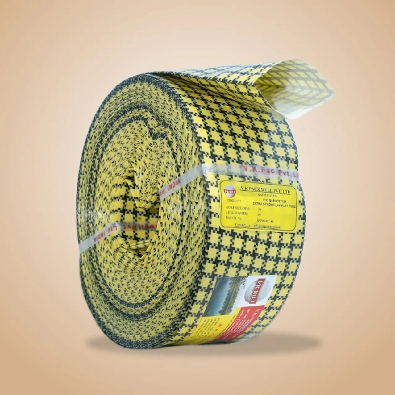 VK Xtra Strong HDPE Lay Flat Tube Lapeta Pipe – 60 Meter