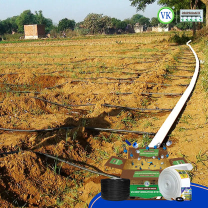 VK Dripshakti Drip Irrigation System – 1 Hectare | Complete Inline Drip Set for Large-Scale Farming